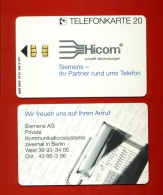 GERMANY: K-504 10/91 SIEMENS "Hicom: Schafft Verbindungen" Unused - K-Series : Série Clients