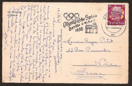 BERLIN  - CACHET DES JEUX OLYMPIQUES - 12.8.1936 - Sommer 1936: Berlin