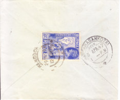 29.03.1947 Commercial Cover From Rangoon, Burma To Nattarasankotai, India - Myanmar (Birmanie 1948-...)