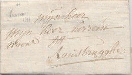 918/21 - Lettre Précurseur Avec Texte - VEURNE 1787 Vers ROUSBRUGGHE - Signée Nonckels - 1714-1794 (Oesterreichische Niederlande)