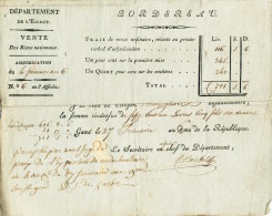 923/21 - GAND An 6 - Reçu De Mr Vandenheecke Un Paiement  Pour Parcelle à NEDERBOELAERE - 1794-1814 (Periodo Francese)