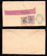 Brazil 1899 Uprated Wrapper With 10R Madurgada Perforation 8,5 To Argentina - Storia Postale