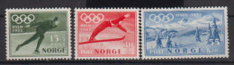 NORVEGE     1951     N.   337 / 339        COTE    25 . 00     EUROS          ( M  131 ) - Ungebraucht