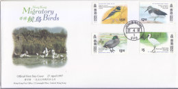 Hong Kong 1997 Birds FDC - Storchenvögel