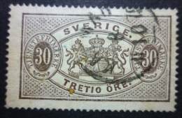 SVERIGE - OFFICIAL 1874-96: YT Service 9 B / Mi 9 A, Dent. 14, O - FREE SHIPPING ABOVE 10 EURO - Officials