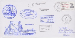 Plis ANTARCTIQUE  AUSTRAL MARTIN DE VIVIES 9-1-1990 (F-D BLONVILLE SUR MER) - Cartas & Documentos