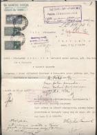 POLAND 1934 COURT SUMMONS DOCUMENT WITH 2 X 80GR COURT DELIVERY REVENUE BF#14 + 3 ZL COURT JUDICIAL REVENUE - Revenue Stamps