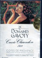 LES FEMMES ET LE VIN - (Etiquette Légèrement Collée Sur Feuille D´expo.) - Beauté Féminine Art Nouveau