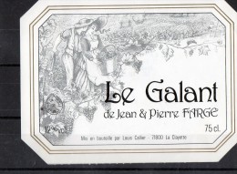 LES FEMMES ET LE VIN - (Etiquette Légèrement Collée Sur Feuille D´expo.) - Weibliche Schönheit, Jugendstil