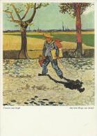 GERMANY 1973 - ART POSTCARD:VINCENT VAN GOGH -"AUF DEM WEGE ZUR ARBEIT - ON THE WAY TO WORK" ADDR TO SWITZERLAND W 1 ST - Van Gogh, Vincent