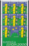 Europa Cept 2000 Slovenia 1v Sheetlet ** Mnh (12158) - 2000