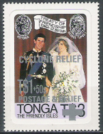 Tonga  N° YVERT 502 Surchargé ( Cyclone Relief )  NEUF ** - Tonga (1970-...)