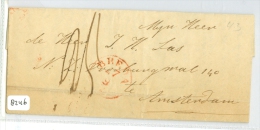 HANDGESCHREVEN BRIEF * VOORLOPER * GELOPEN In 1843 Van  BREDA Naar AMSTERDAM (8246) - ...-1852 Prephilately