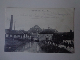 CPA 90 GRANDVILLARS USINE DU CHATEAU SORTIE OUVRIERS - Grandvillars