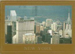 UNITED STATES  1990 –POSTCARD – NEW YORK : “MANHATTAN SKYLINE SEEN FROM EMPIRE STATE BUILDING”  ADDR TO SWITZERLAND W 1 - Multi-vues, Vues Panoramiques