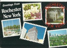 UNITED STATES  1989 –POSTCARD – NEW YORK – ROCHESTER – 4 VIEWS  ADDR TO SWITZERLAND W 1 ST OF 36 C (AIRMAIL IGOR SIKORSK - Rochester