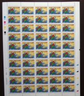 FRANCE 2005 FEUILLE COMPLETE DE 50 TIMBRES ROMAN DE JULES VERNE VOYAGE AU CENTRE DE LA TERRE  YT N° 3791** - Full Sheets