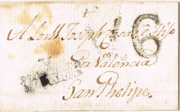 6523. Envuelta Pre Filatelica VICH (Barcelona) 1796-1802 - ...-1850 Prephilately