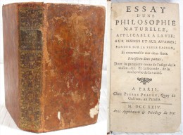 Essay D’une Philosophie Naturelle / Abbé Desfourneaux / Pierre Prault éditeur En 1724 - 1701-1800