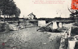 SAINT PERAY-inondations Rupture Du Pont De Fer - Saint Péray