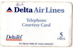CARTE  PREPAYEE  ETATS-UNIS  5 Units   Delta Airlines - Altri & Non Classificati