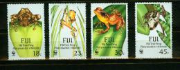 Fiji 1988,4V,compl.set,WWF,frog,kikker,frosch,grenouille,rana,MNH/Po Stfri S(D1745) - Kikkers