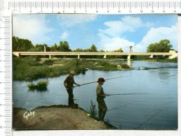 MARINGUES  -  Le  Pont De  Crevant  -  Pêcheurs à La Ligne - Maringues