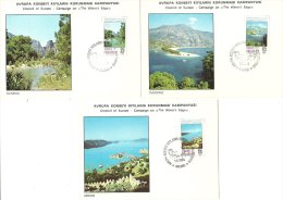 Turkey; 1983 Campaign Of The European Council For "the Water's Edge" - Maximum Cards