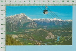 Alberta  Canada ( Banff Townsite From Sulphur Mountain ) Cpm Post Card Carte Postale 2 Scans - Banff