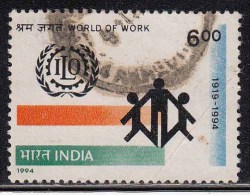 India Used 1994, International Labour Union, ILO, - Gebruikt