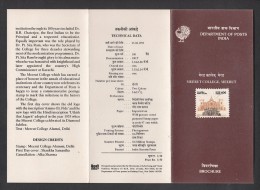 INDIA, 1993, Centenary Of Meerut College,  Folder - Storia Postale