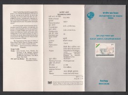 INDIA, 1993, Khan Abdul Ghaffar Han, Freedom Fighter,  Folder, Brochure - Cartas & Documentos
