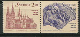 SUEDE 1993 - Cathedrale Tympan - Neuf ** Se Tenant Sans Charniere (Yvert 1752/53) - Unused Stamps