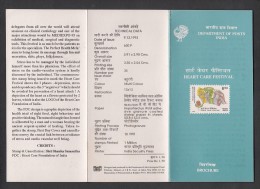 INDIA, 1993, Heart Care Festival, New Delhi,  Folder - Lettres & Documents