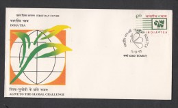 INDIA, 1993,   FDC,  Year Of India Tea,   Bombay Cancellation - Lettres & Documents
