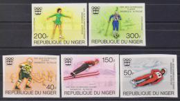 NIGER   NON DENT/IMPERF  OLYMPIQUE  INNSBRUCK  YVERT N° 352/4+PA263/4** MNH   Réf  5284 - Hiver 1976: Innsbruck