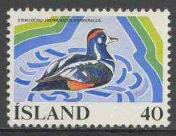 Iceland Island 1977 Mi 524 YT 477 ** Histrionicus Histrionicus: Harlequin Duck / Kragenente / Canard Arlequin - Wetlands - Neufs