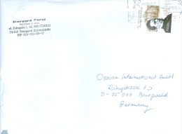 Polen Mi. 4553 Kronenberg Bankier MWST 2012 Frau Brief Nach Deutschland - Maschinenstempel (EMA)