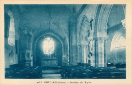 02 RARE COYOLLES INTERIEUR EGLISE - Autres & Non Classés