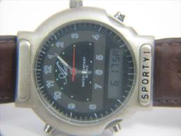 ISRAEL ADI \"SPORTY I\" DUAL TIME 50M WATER RESIST WATCH - Other & Unclassified