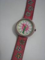 FLIK FLAK JEWELLED FLOWERS VINTAGE WATCH SWISS 2000 - Other & Unclassified