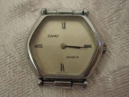 AMAZING CAMY SILVER TONE ROMAN NUMBERS LADIES SWISS WATCH GENEVE #507 - Other & Unclassified