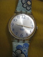 2002 Swatch Floral Band Watch - Watches: Old