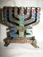 25 INDEPENDENCE DAY OF ISRAEL BRASS NAPKIN HOLDER 1968 - Bronzes