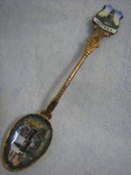 Tsar Cannon Moscow Russian Enameled Brass Spoon 1960´s - Cucchiai