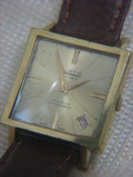 Vintage CURTIS 17j Gold Plated Mens Watch Swiss - Orologi Antichi