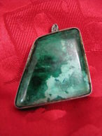 Vintage Eilat Stone Brooch Pendant Rare Color ~ Israel - Brochen