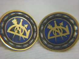 Vintage Masonic Blue Enamel Cufflinks Sporrong Sweden - Cuff Links & Studs