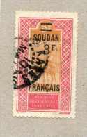 SOUDAN : Targui : Chameau Et Cavalier - Timbre Du Haut-Sénégal Et Niger Surchargé "SOUDAN FRANCAIS", Et Nouvelle Valeur - Used Stamps