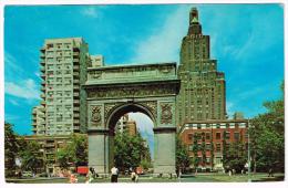 I1247 New York City - Washington Arch And Square Park / Viaggiata 1969 - Orte & Plätze